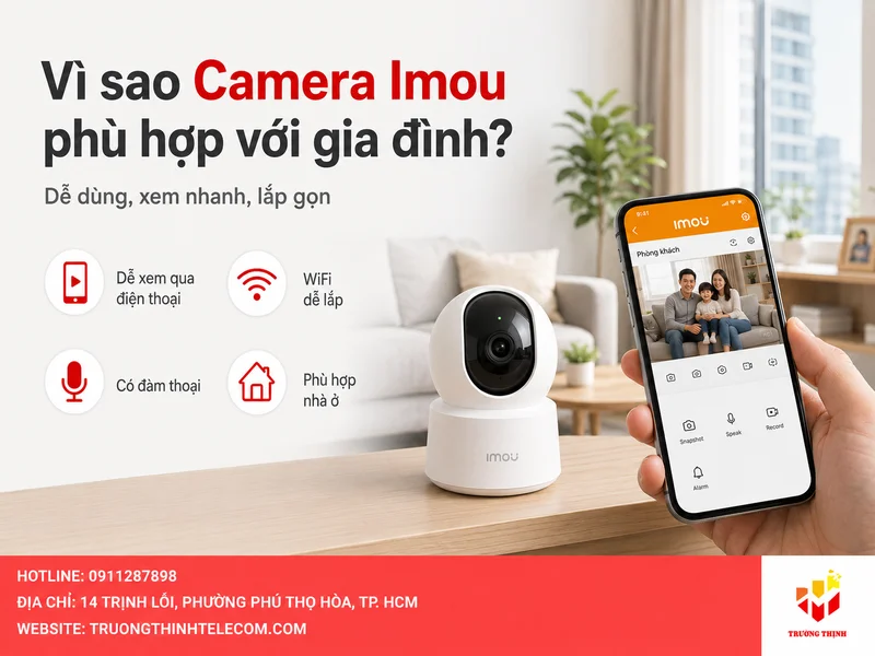 Vì sao Camera Imou phù hợp với nhu cầu gia đình?