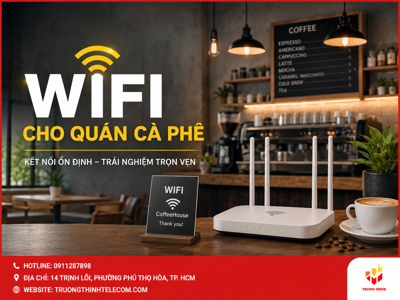 Wifi cho quán cà phê