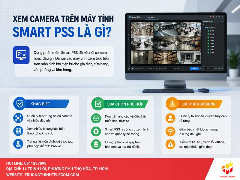 Xem camera trên máy tính Smart Pss là gì?
