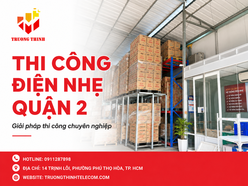 Thi công điện nhẹ quận 2
